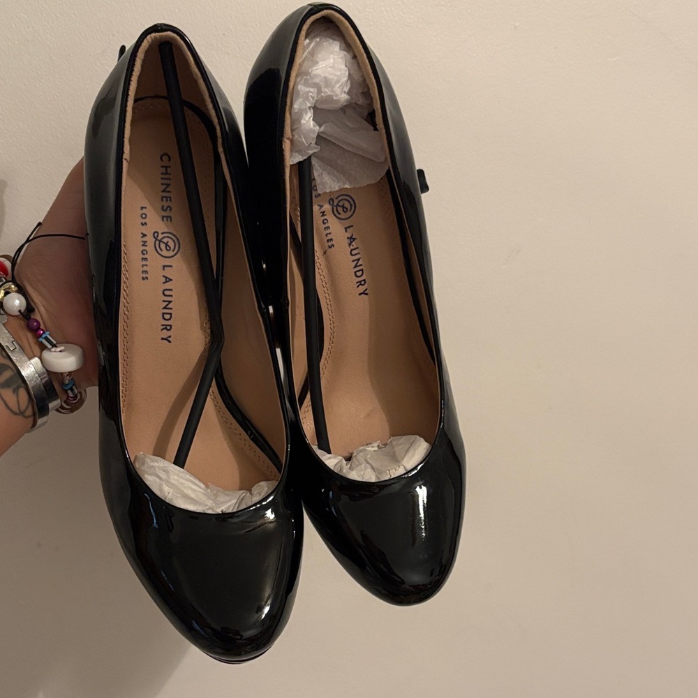 Chinese Laundry Black Patent Heels